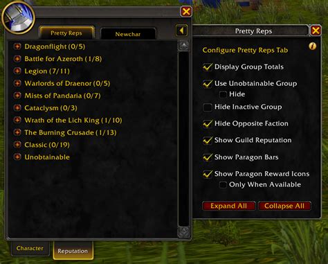 Pretty Reps World Of Warcraft Addons Curseforge