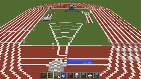 Track and Field #2 in Minecraft. Minecraft Project