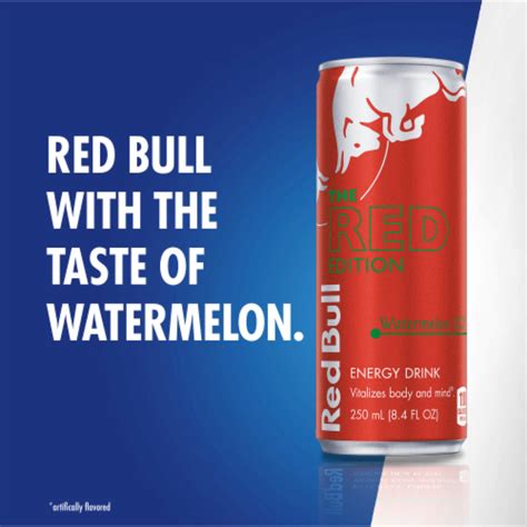 Red Bull Red Edition Watermelon Energy Drink 4 Pk 84 Fl Oz Fred Meyer