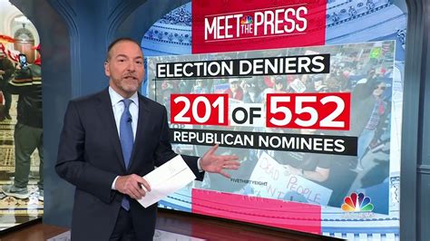 Watch Meet The Press Excerpt Chuck Todd Election Denialism ‘no Longer