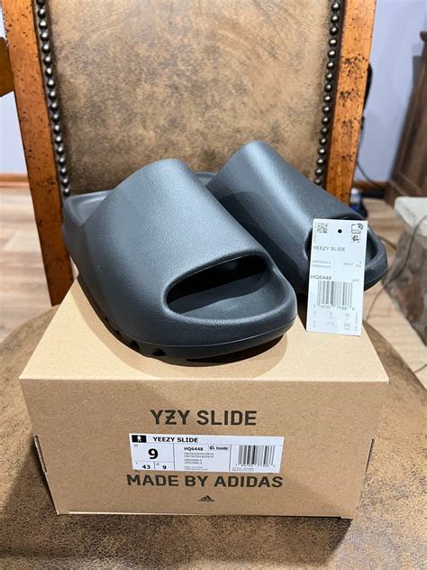 Adidas Adidas Yeezy Slide Onyx Size 9 Grailed