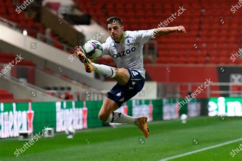 Frederic Guilbert Aston Villa Leaps Editorial Stock Photo Stock