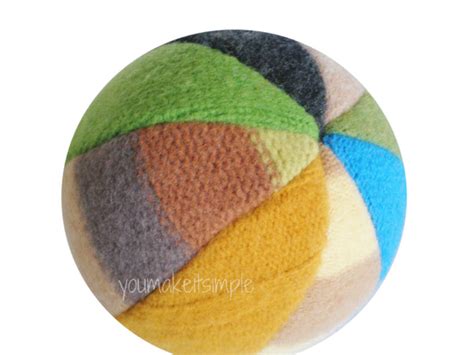 Free Fabric Ball Pattern Make It With An Upcycled Sweater You Make