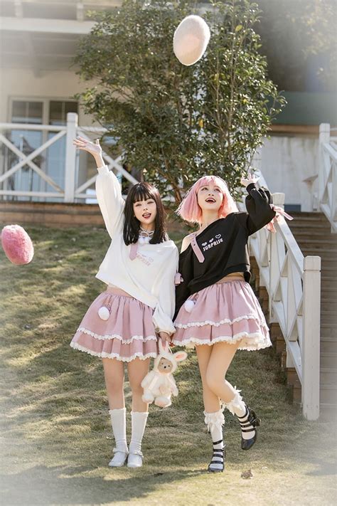 Surprise Me Pastel Goth Clothing Skirt And Top Set Kawaii Babe