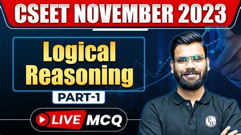 Logical Reasoning Part 1 CSEET Nov 2023 Live MCQ CS Wallah By PW