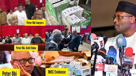 Peter Obi And His Lawyers Arrived Courts With Truck Load Of Evidence To