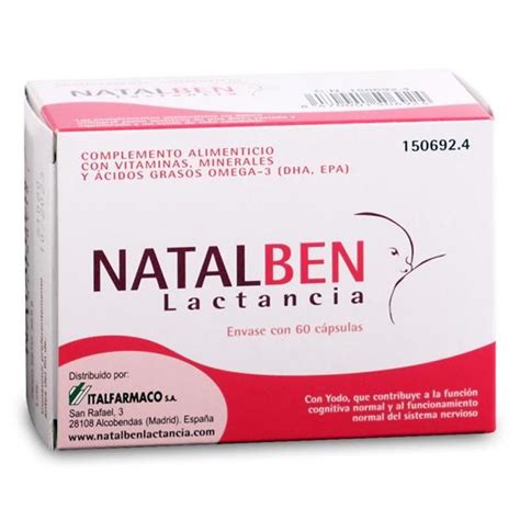 Natalben Lactancia 60 Cápsulas Farmacia Calàbria