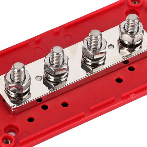 Red A Bus Bar Power Distribution Box V Dc Studs Universal For