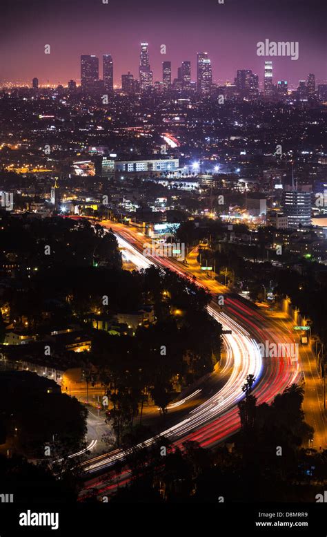 Los Angeles Hollywood Hills Night High Resolution Stock Photography and Images - Alamy