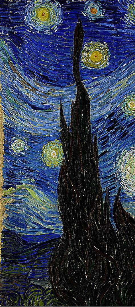 Vincent Van Gogh Starry Night Detail Left Artist Van Gogh Van Gogh