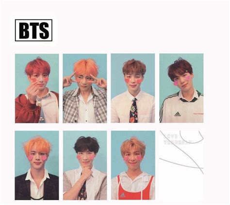 Love Yourself Answer Photocard Template