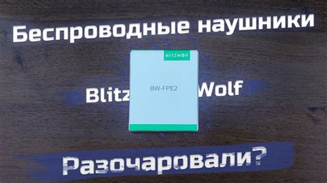 Посылки из Китая Беспроводные наушники от BlitzWolf BW FPE2