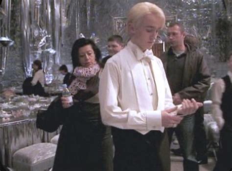 Tom Felton On Set For The Yule Ball Goblet Of Fire Tom Felton Draco