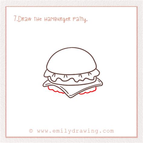 How to Draw a Hamburger – Emily Drawing