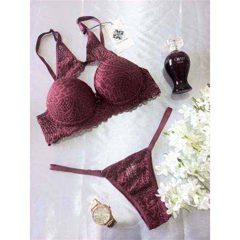 Conjunto De Lingerie Nina Shopee Brasil