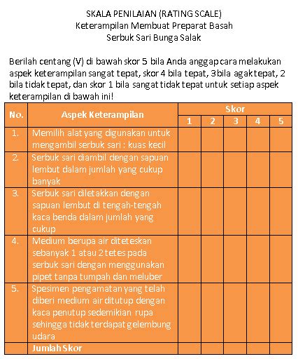 Contoh Format Penilaian Kognitif Afektif Dan Psikomotorik Doc