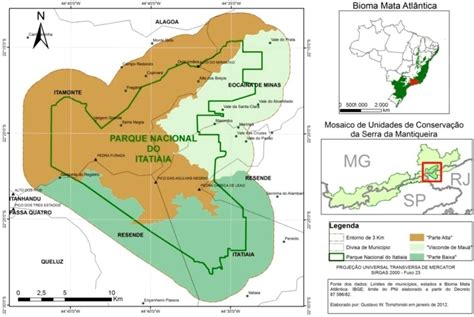 Localiza O Do Parna Do Itatiaia Os Munic Pios Lim Trofes No Bioma