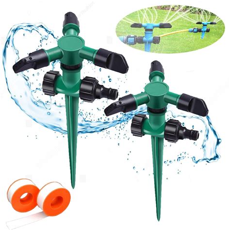 Sprinklers for Yard,2 Pack Water Sprinkler for Lawn, 360 Degree
