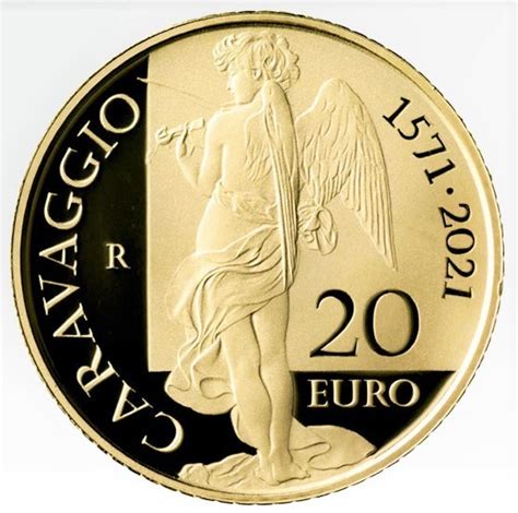 Euro Italy Caravaggio Gold Coin Proof Romacoins