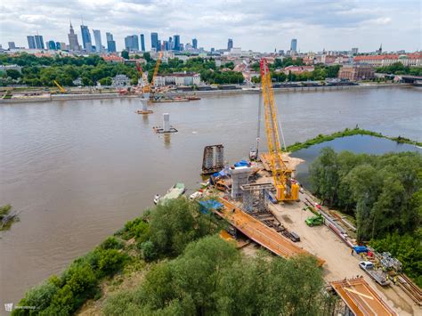 W Warszawie powstaje nowy most pieszo rowerowy przez Wisłę Warszawa