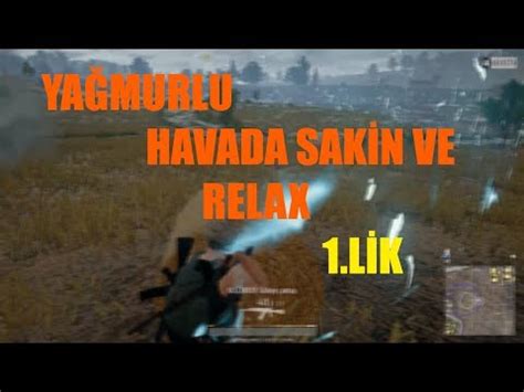 YAĞMURLU BİR PLAYERUNKNOWN S BATTLEGROUNDS GÜNÜ GELEN 1 LİK PUBG SOLO