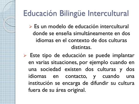 Ppt Educaci N Biling E Intercultural Powerpoint Presentation Free