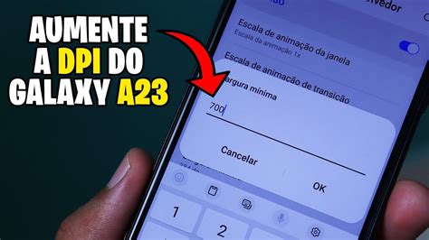 Como Aumentar A Dpi Do Galaxy A Youtube