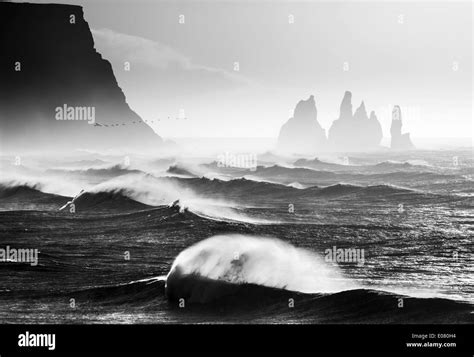 Reynisdrangar Sea Stacks, Iceland Stock Photo - Alamy