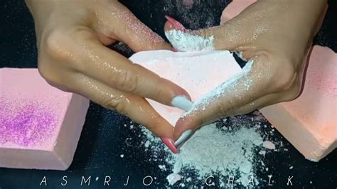 13 Quick VIDEO CHALK CRUSHING FRESH CHALKExtra CRISPY CHALK DYED