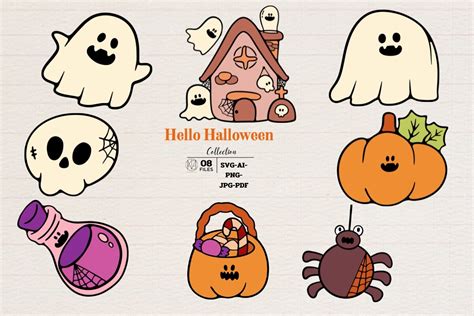 Ghosts Halloween Pack Graphic by Momixzaa · Creative Fabrica