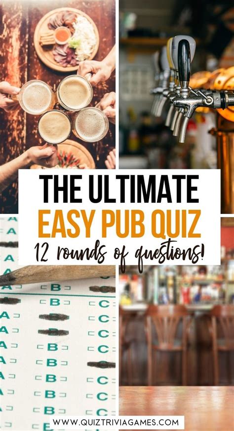 In This Perfect Easy Pub Quiz You Will Find 13 Rounds Of Easy Pub Quiz Questions And Answers