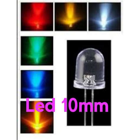 Jual Led Mm Putih Nyala Biru Merah Putih Hijau Shopee Indonesia