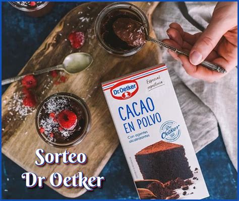 Dr Oetker Sortea 10 Unidades De Cacao En Polvo Regalos Y Muestras