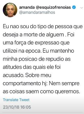 Amanda Ramalho Se Pronuncia Ap S Discutir Biel E Cantor Abandonar