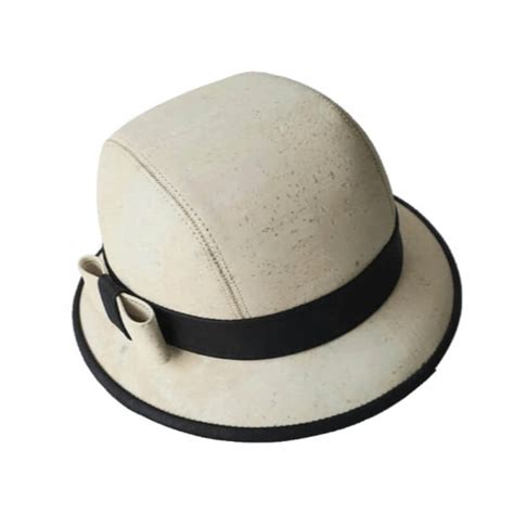 white cork crochet hat cortica portuguesa
