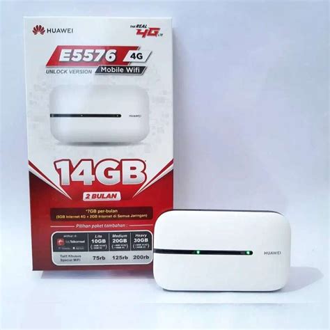 Jual MODEM MIFI 4G HUAWEI E5576 UNLOCK TSEL 14GB Indonesia Shopee