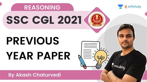 Previous Year Paper Reasoning SSC CGL 2021 Wifistudy Akash