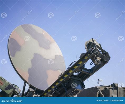 Military Ground Satellite Antenna Royalty-Free Stock Photography ...