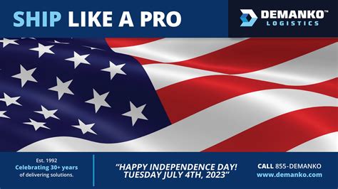 HAPPY INDEPENDENCE DAY 2023! - Demanko Logistics