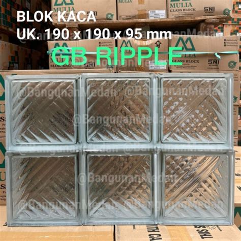 Jual Blok Kaca Glass Block Ass Block Kaca Block Mulia Glass Corak Ripple Opal Lotus