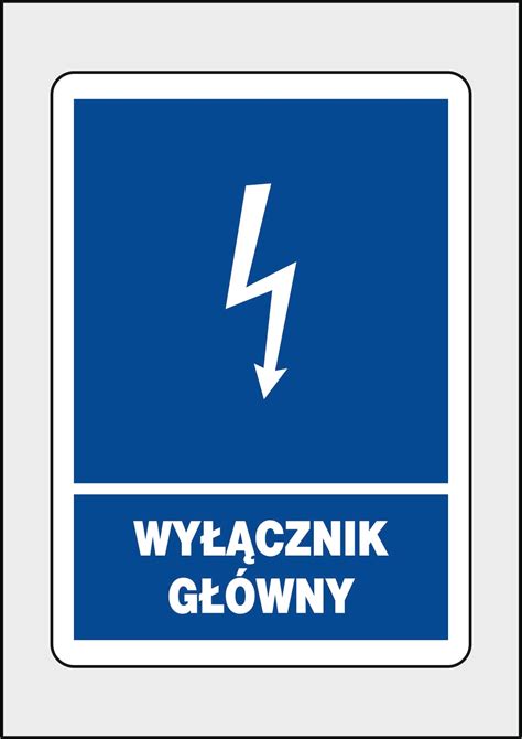 Naklejka BHP wyłącznik główny NO 1029 Cena Opinie Naklejki