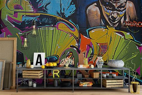 3d Abstract Graffiti 865 Wall Murals Aj Wallpaper