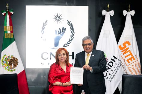 Tras Firma De Convenio El Snte Y La Cndh Impulsan La Cultura De Paz A