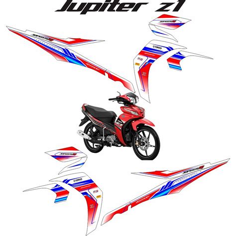 Decal Stiker Sticker Striping Variasi Motor Jupiter Z New Sticker