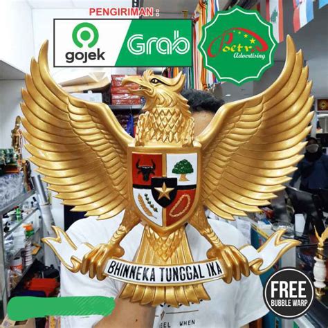 Promo Patung Garuda Pancasila Ukuran 50 X 40 Cm Bahan Fiber Terbaik