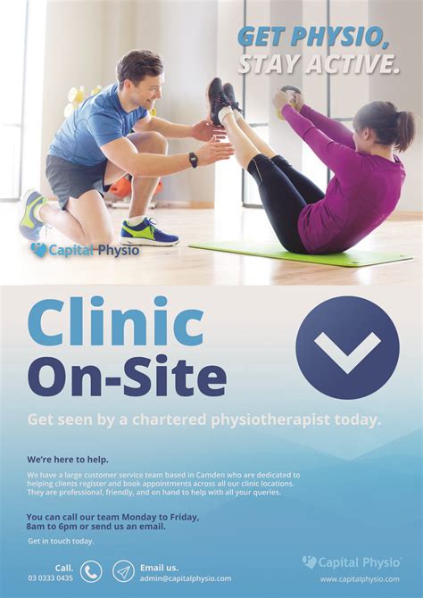 Modern Bold Healthcare Poster Design For Capital Physio By Dgrainger