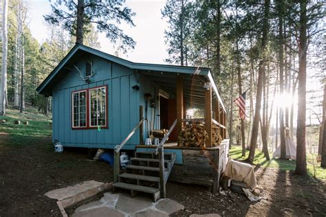 Glamper Cabin In The Aspens Pines Hipcamp In Flagstaff Arizona