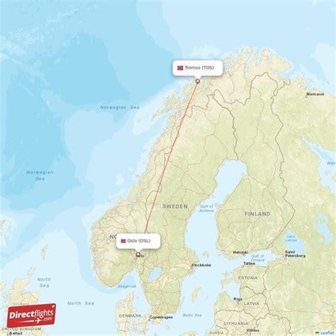 Direct Flights From Tromso To Oslo Tos To Osl Non Stop Directflights