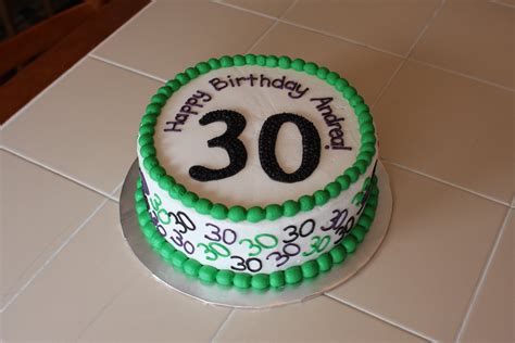 The Buttercream Bakery: 30th Birthday Cake