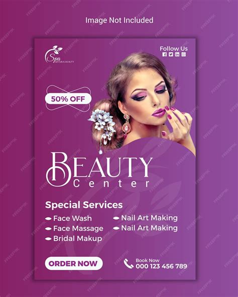 Premium Vector Beauty And Spa Center Social Media Instagram Flyer